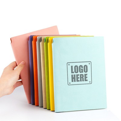 Soft Touch PU Leather Cover Travel Notebook(6.2" x 8.3")