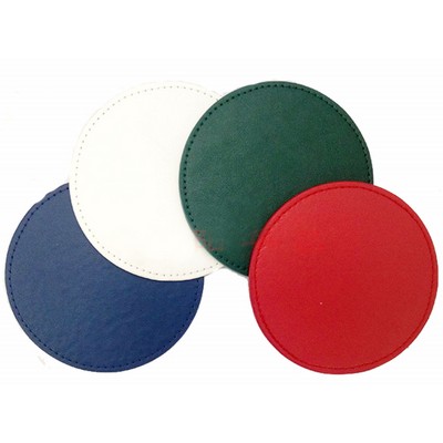 PU Leather Round Coaster