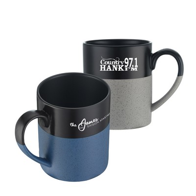 15 oz. Two-tone Matte Glazed Frosted Ceramic Mug with Gift Box