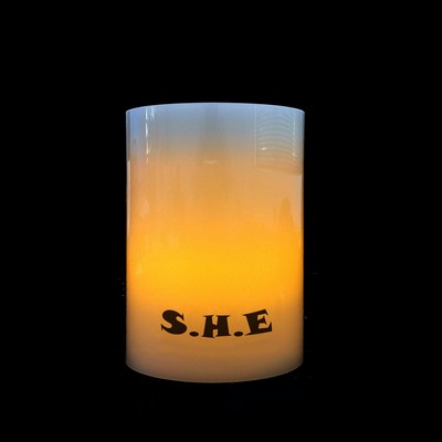 3"x4" Flameless Pillar Candle w/Timer