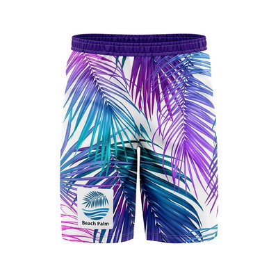 Men's and Kids' Full Sublimation Board Shorts - 140G 4-Way Stretch Polyester