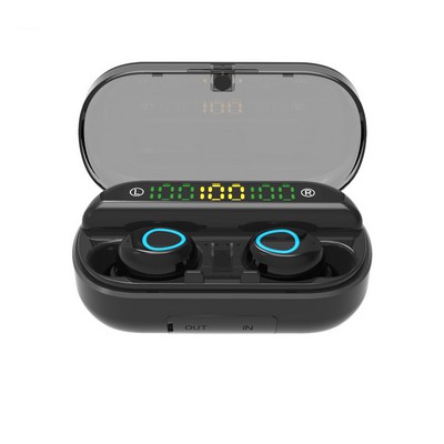 TWS Earbuds W/600 mAh Power Bank