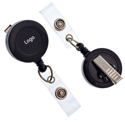 Telescopic Badge Reel with Alligator Clip