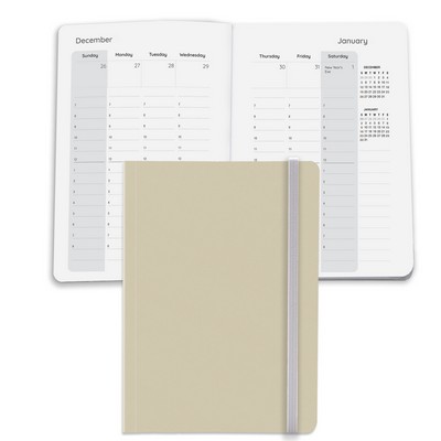 Senzabrite Faux Leather Perfect Bound Weekly Planner Journal Book