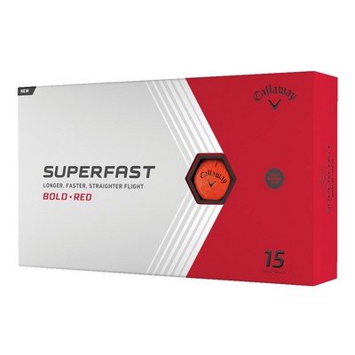 Callaway 2022 Superfast Golf Balls - Bold Red