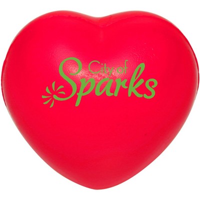 Red Heart Stress Ball w/ Custom Logo Foam Stress Reliever Balls