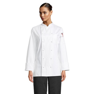 Uncommon Threads Womens White Navona Chef Coat