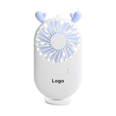 ortable USB Pocket Fan Rechargeable with Holder