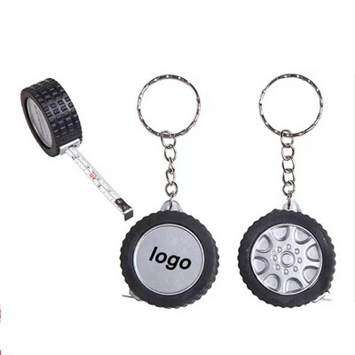 Tire Tape Measure Key Chain