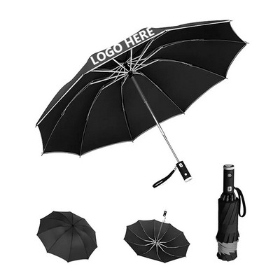 Reflective Safety Tape LED Umbrella