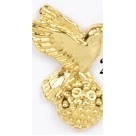 Bird/Filigreed Ball Stock Casting Lapel Pin