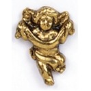 Cherub w/Banner Stock Casting Lapel Pin