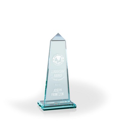 Lombard Tower Jade Glass Award, Small