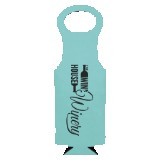 Teal Leatherette Wine Bag