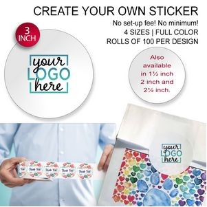 3" Full Color Round Stickers