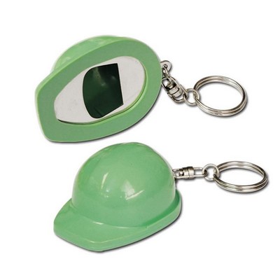 Hard Hat Bottle Opener Keychain