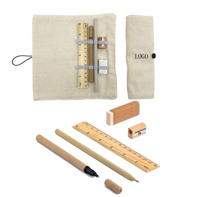 Pencil Set With Canvas Pouch