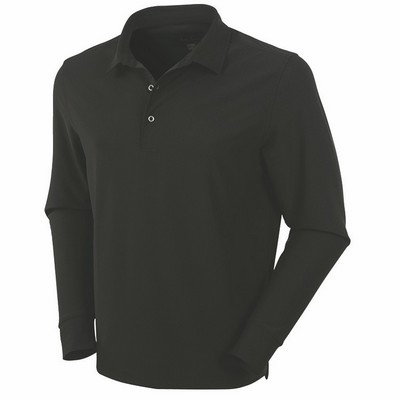 Bobby Jones Performance Balata Print Long Sleeve Polo