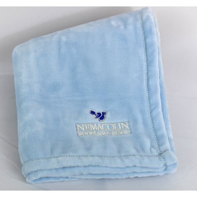 Mink Touch Baby Blanket Blue(30"X 40") Mink Touch Baby Blanket Blue(30"X 40")