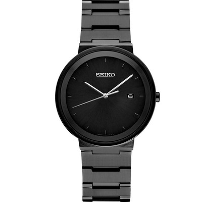 Seiko Men's Black Essential Watch