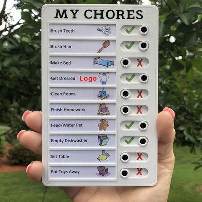 My Chores Checklist Memo Checklist Board w/Slider