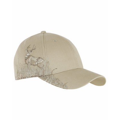 DRI DUCK Deer Mule Camo Structured Mid-Profile Hat