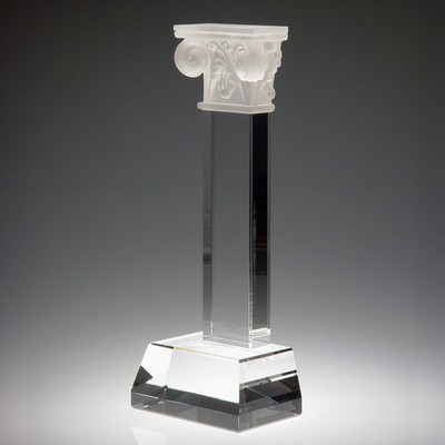 Pillar of Success Crystal Award, 11 3/8"H