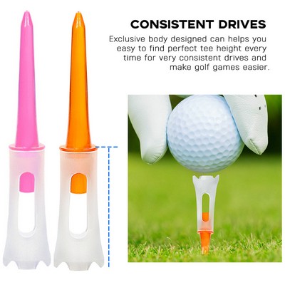 3-1/4" Plastic Golf Tees with 4-Prong