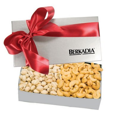 The Executive Gift Box - Almond Tea Cookies & Mini Chocolate Pretzels, Cashews & Pistachios, Chocola