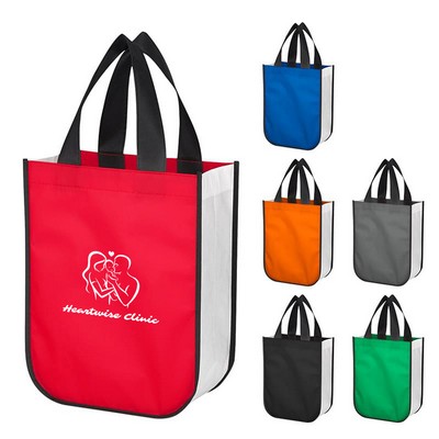 Non-Woven Shopper Tote Bag With 100% RPET Material