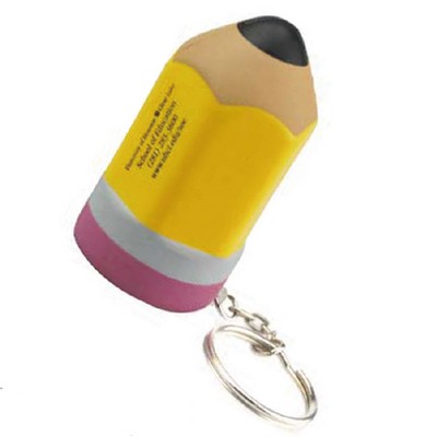 Pencil Stress Reliever w/Keychain