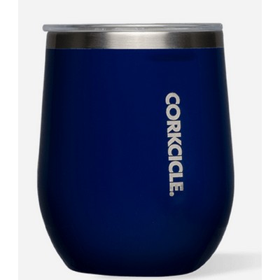 Corkcicle Classic Stemless 12oz. Gloss Navy Blue Insulated Wine Tumbler