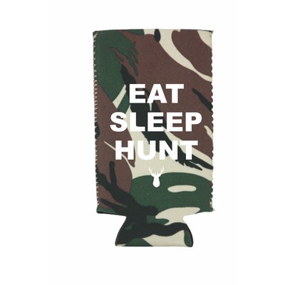 Camo Neoprene Slim Can Cooler