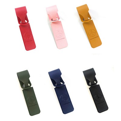 Pu Leather Slim Luggage Tag