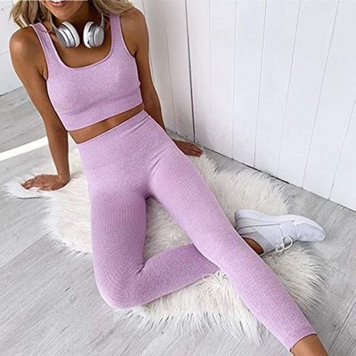 Women Yoga Outfits Sports Bra And Leggings Set