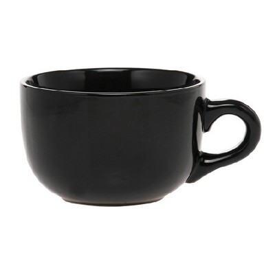 Bowl Shaped Handled Stoneware Mug, 18 oz.