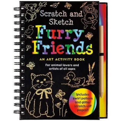 Scratch And Sketch Furry Friends: An Art Activity Book For Animal Lovers An