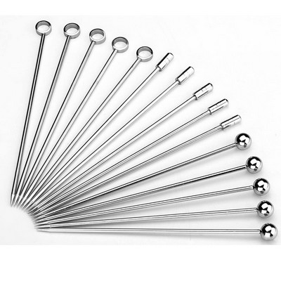 Stainless Steel Metal Round Head Fruit Needle