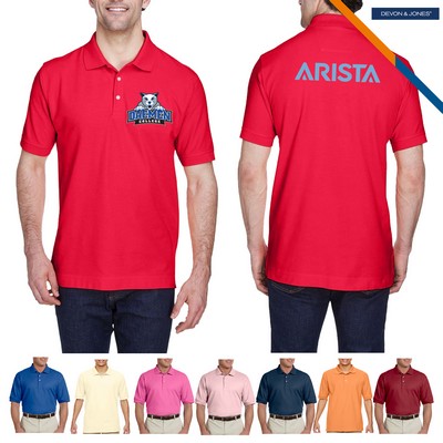 Devon & Jones® Men's Short-Sleeve Polo Shirts