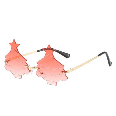 Christmas Shape Rimless Party Sunglasses