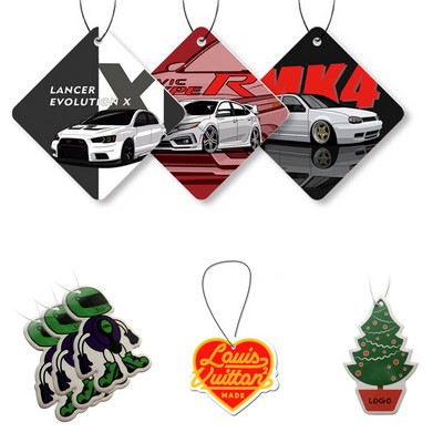 Full Color Custom Shape Size Car Paper Air Freshener