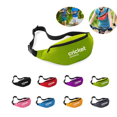 Zipper Running Sport Waist Bag with Adjustable Strap