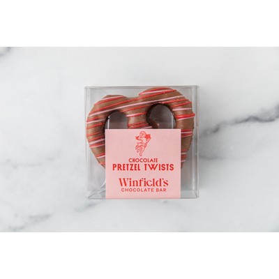 Pretzel Twists 2PC Milk Chocolate Valentine