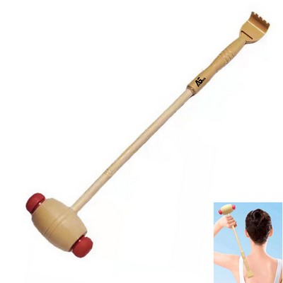 2 in 1 Wood Massager Hammer / Back Scratcher