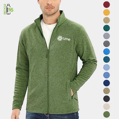 REPREVE® - Men's rPET Full Zip Fleece Jacket W/ Antibacterial