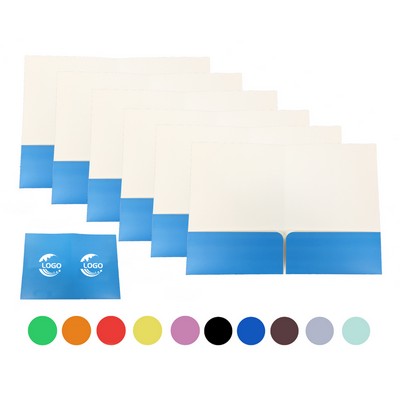 MOQ 100pcs Double Insert Paper Card Folder