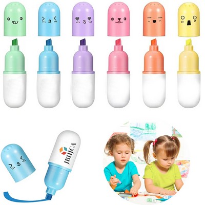 Mini Pill Shaped Highlighter Pens