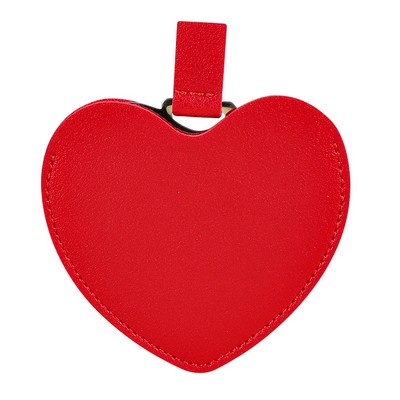 Heart Shape Stainless Steel Compact Mirror