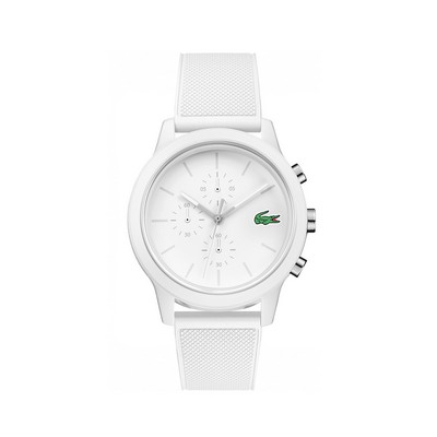 Lacoste™ L.12.12. Gents TR90 White Watch w/Silicone Strap