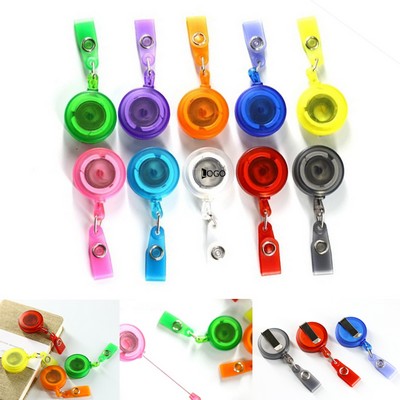 Retractable Badge Reel Clips Holder